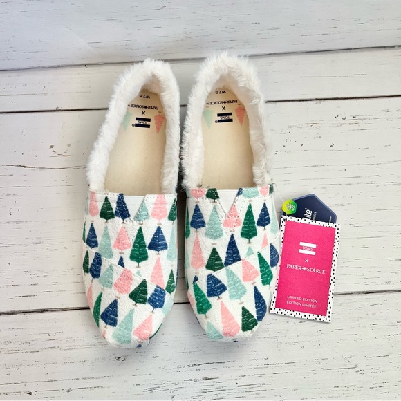 Toms x Paper Source Alpargata Printed Trees limited edition - new - Picture 2 of 6